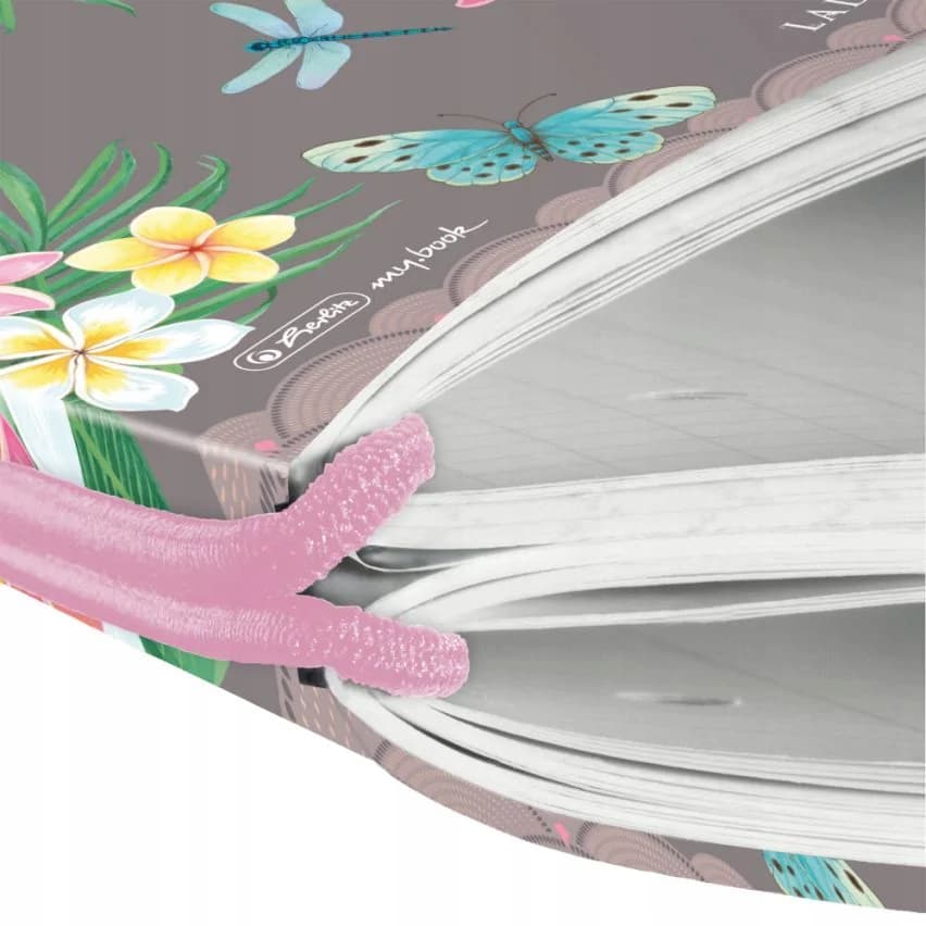 Notatnik Flex A4 80 kartek w kratkę i linie Notes Ladylike Butterflies 50044337 HERLITZ