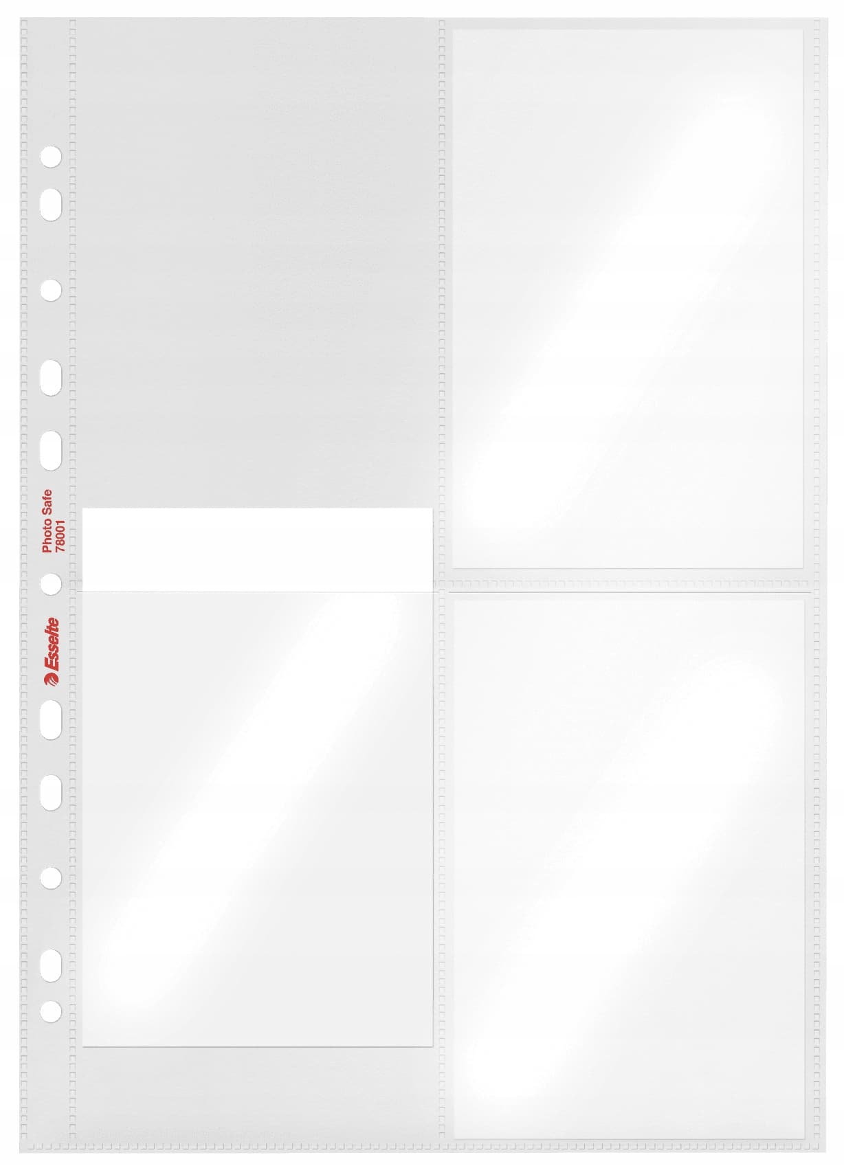 Koszulki krystaliczne na zdjęcia 10x15cm pionowe 80mic 10 sztuk 78001 ESSELTE