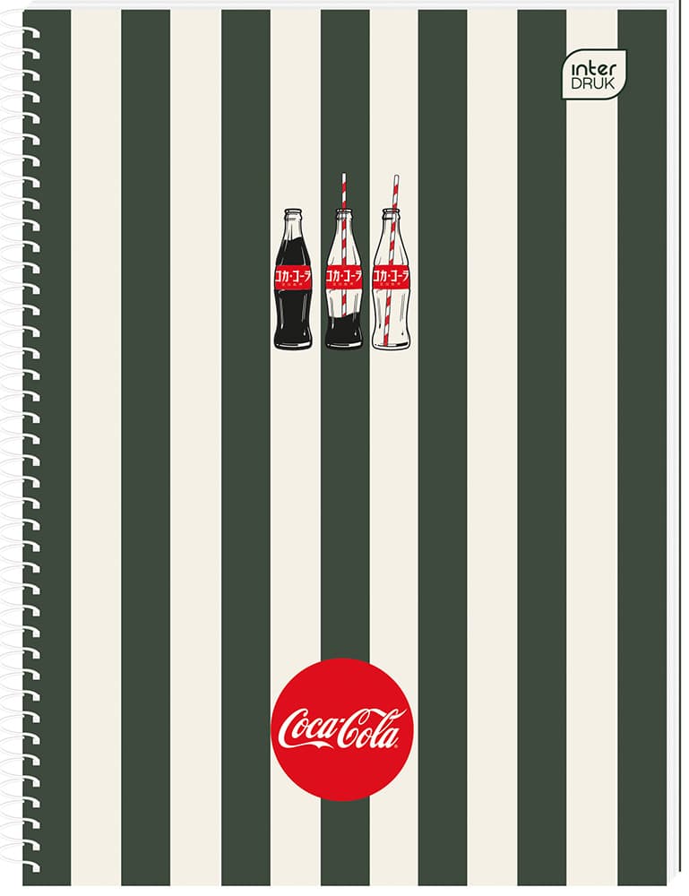 Kołozeszyt A5 100k kratka M Soft Touch COCA COLA INTERDRUK