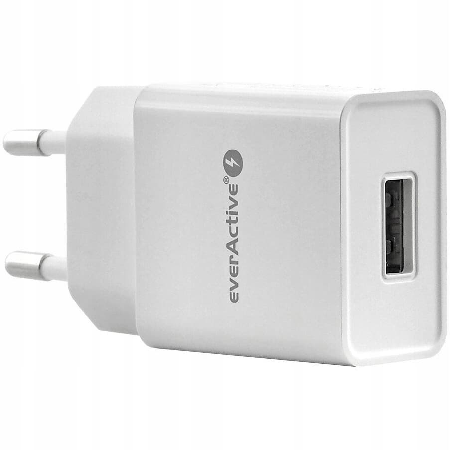 Ładowarka sieciowa 230V EVERACTIVE SC-200 1xUSB 2,4A biała 12W