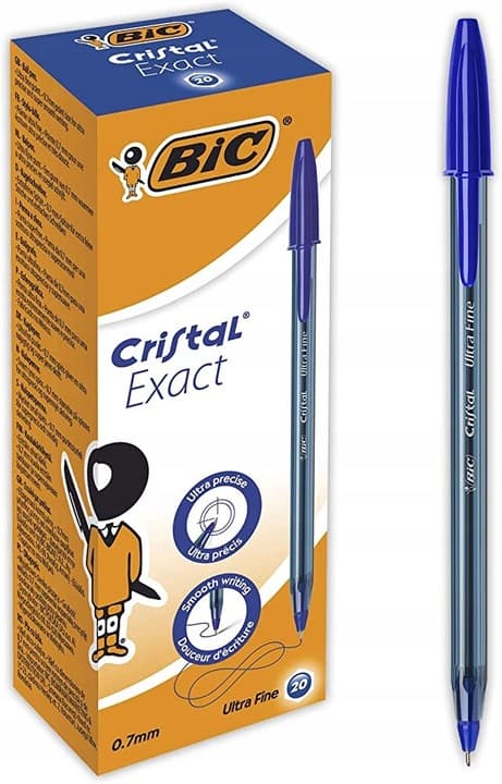 Długopis CRISTAL EXACT niebieski 0,7mm 992605 BIC