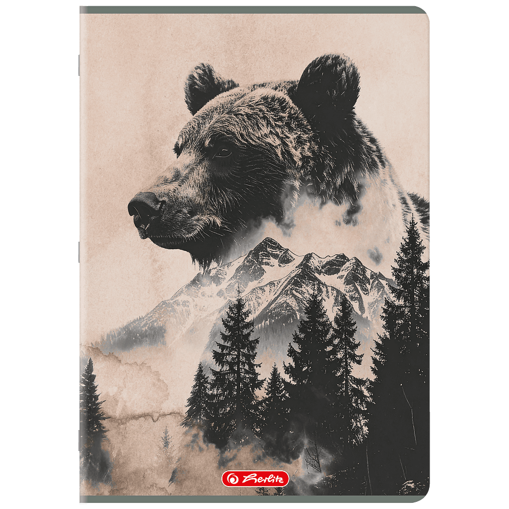 Zeszyt A4 96k kratka z marginesem WILD 400206434 HERLITZ