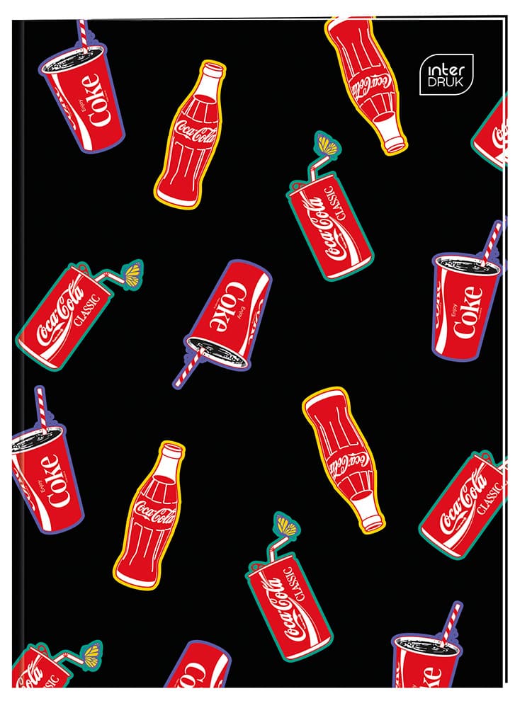 Zeszyt A4 32k kratka 70g M Mat+UV COCA COLA INTERDRUK