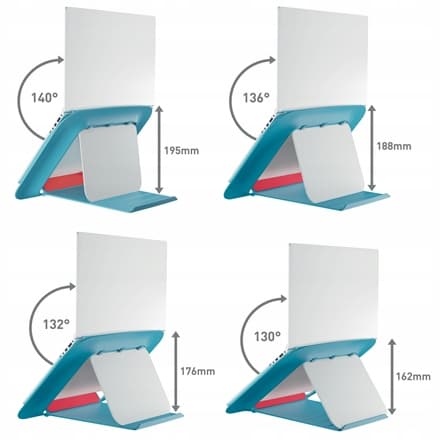 Zestaw Ergonomiczny stołek Ergo Cosy niebieski 65180061 + Podstawka pod laptopa Ergo Cosy niebieska