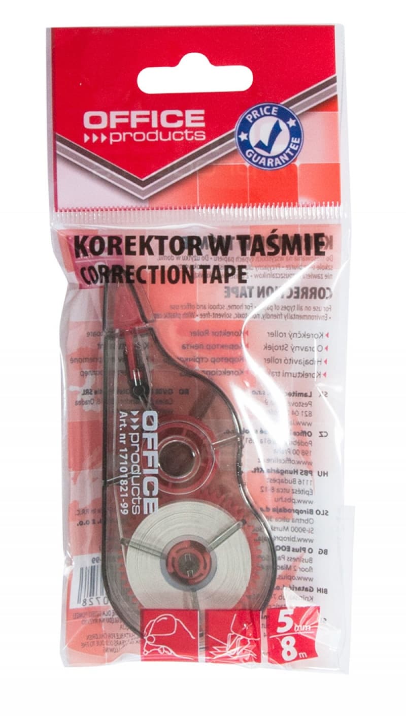 Korektor w taśmie 5mm x8m myszka 17101821-99 OFFICE PRODUCTS