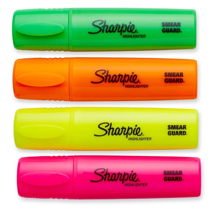 Zakreślacz fluo XL 4kol. SHARPIE 2190473