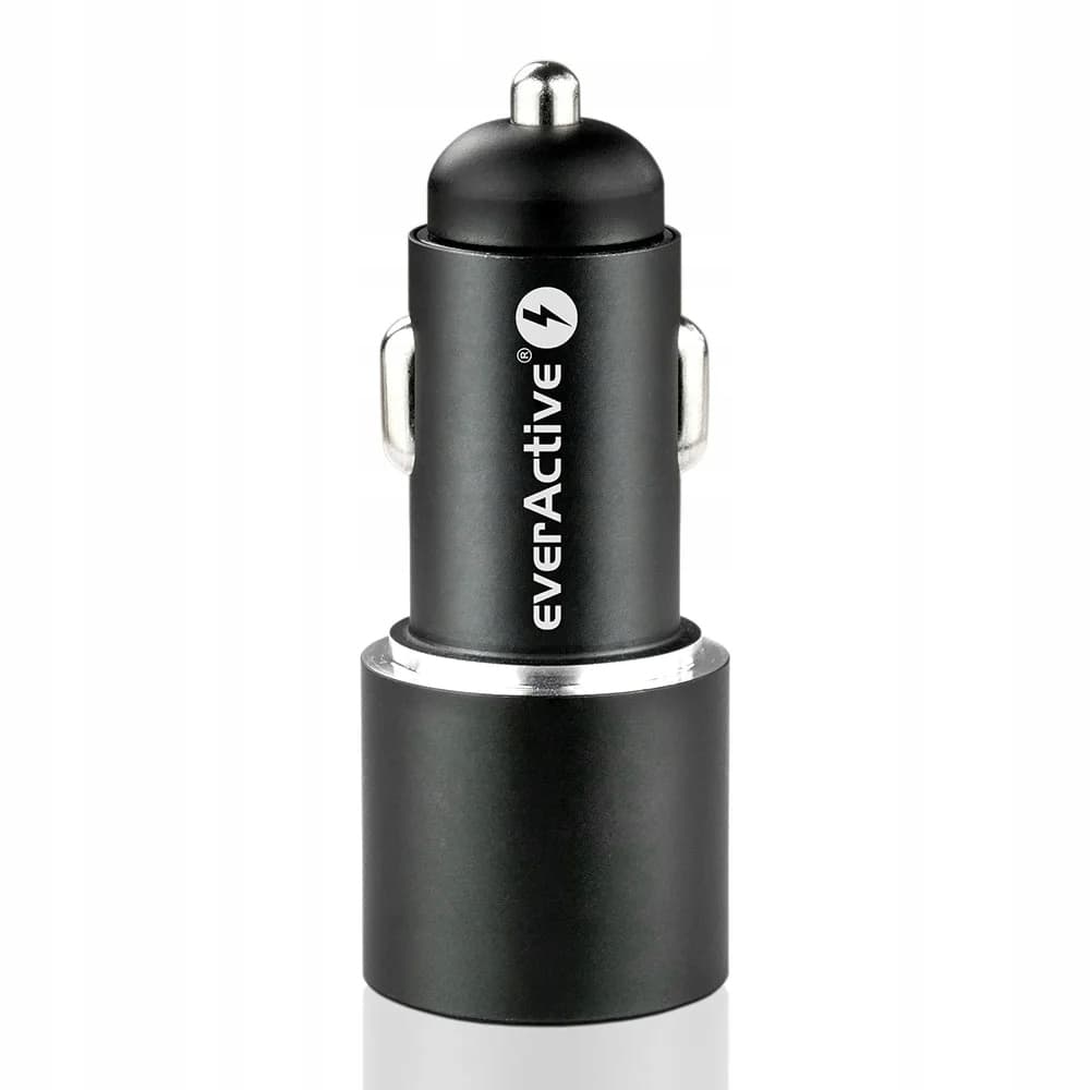 Ładowarka samochodowa 1xUSB-A 3.0 + 1xUSB-C 36W (CC-20Q) EVERACTIVE