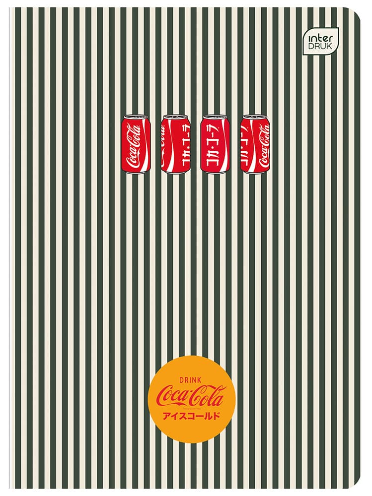 Zeszyt A5 80k kratka M Soft Touch COCA COLA INTERDRUK