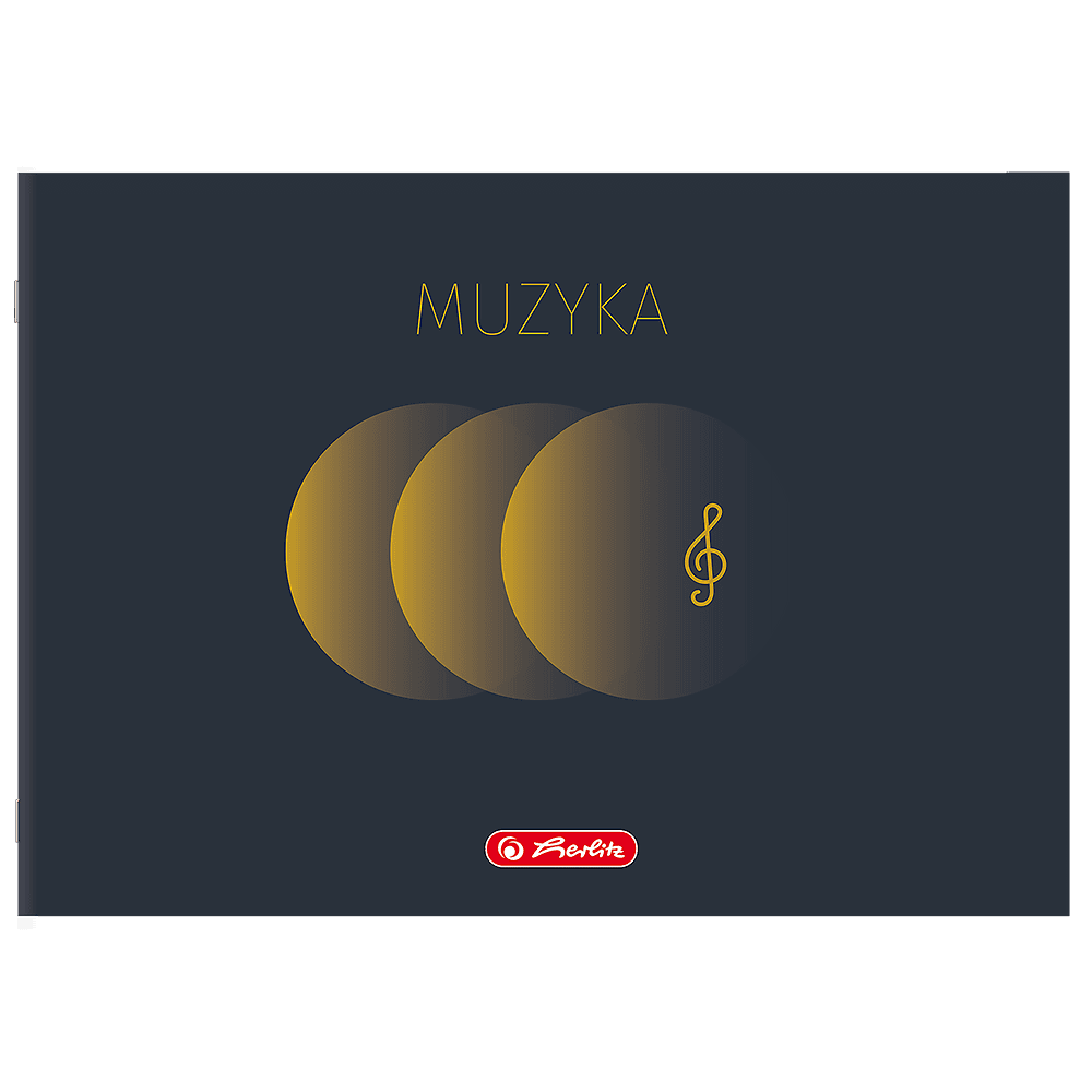 Zeszyt do nut A5 16k pięciolinia MUZYKA 400206336 HERLITZ