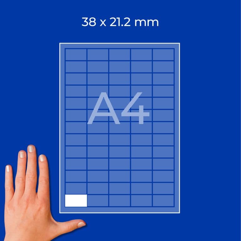 Etykiety do oznaczeń PPWR foliowe z trwałym klejem białe 38x21,2mm (8 ark.) L7073-8 AVERY ZWECKFORM