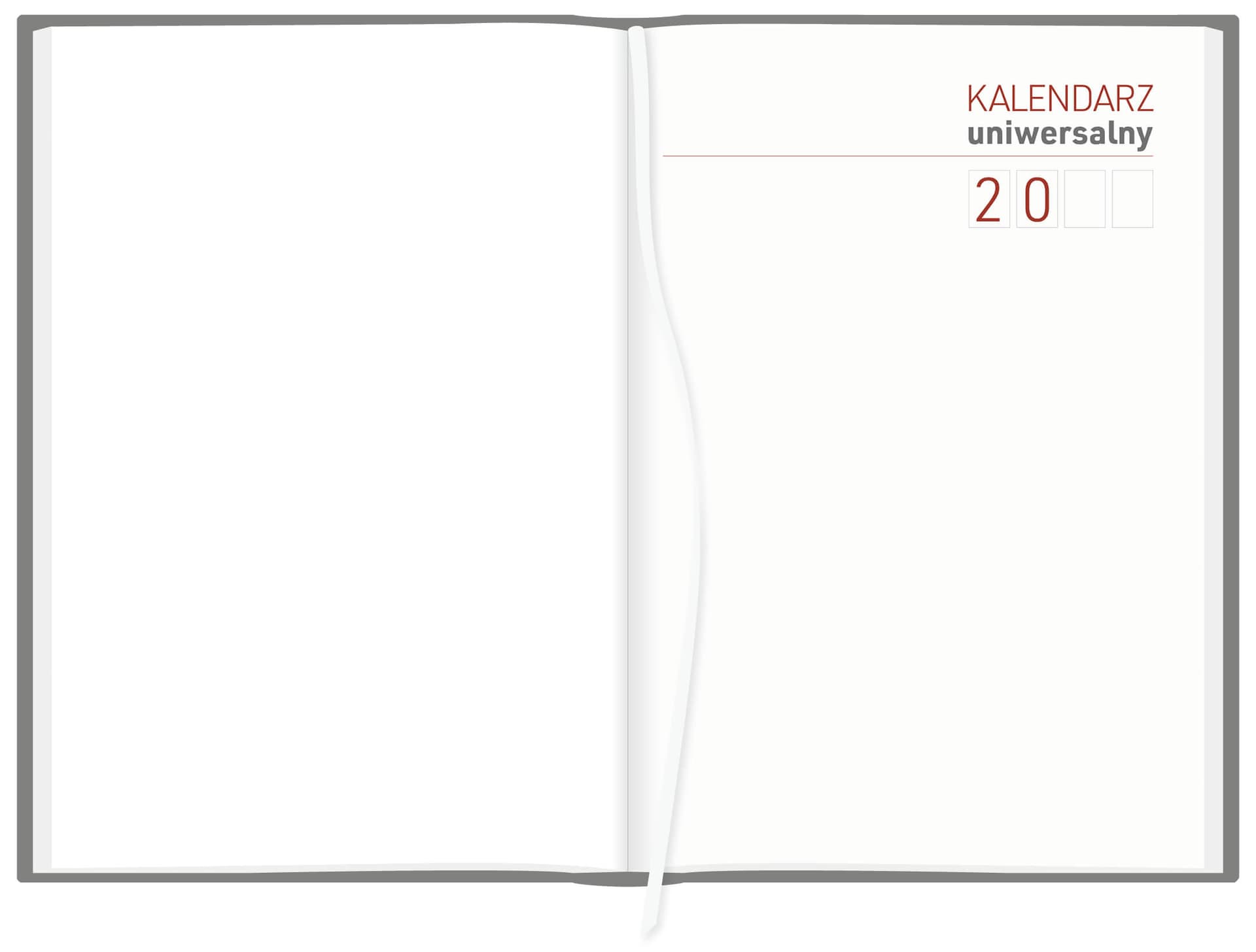 Kalendarz A4 Vivella UNIWERSALNY dzienny p.biały 238 A4DB czerwony Wokół Nas