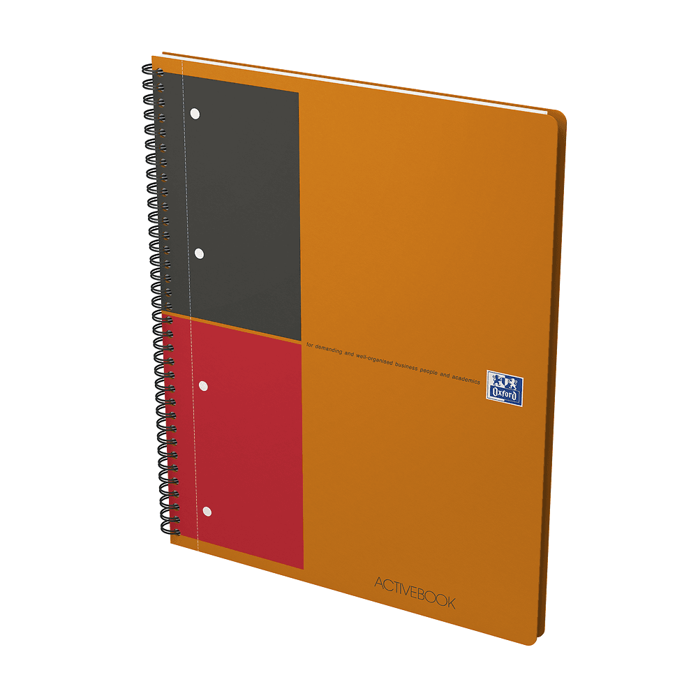 Kołonotatnik A4 80K linie PP OXFORD Activebook International 100102994