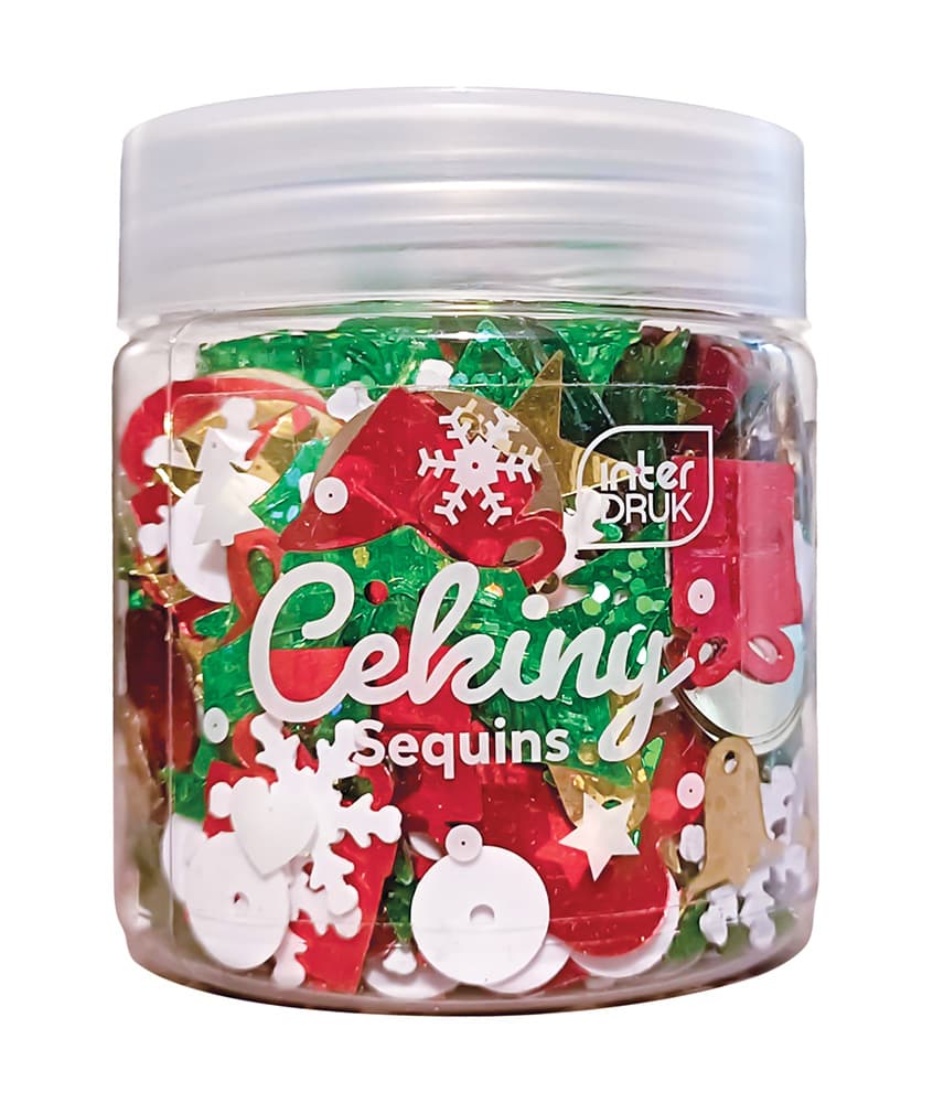Cekiny do dekoracji 30g 12 szt. WINTER INTERDRUK