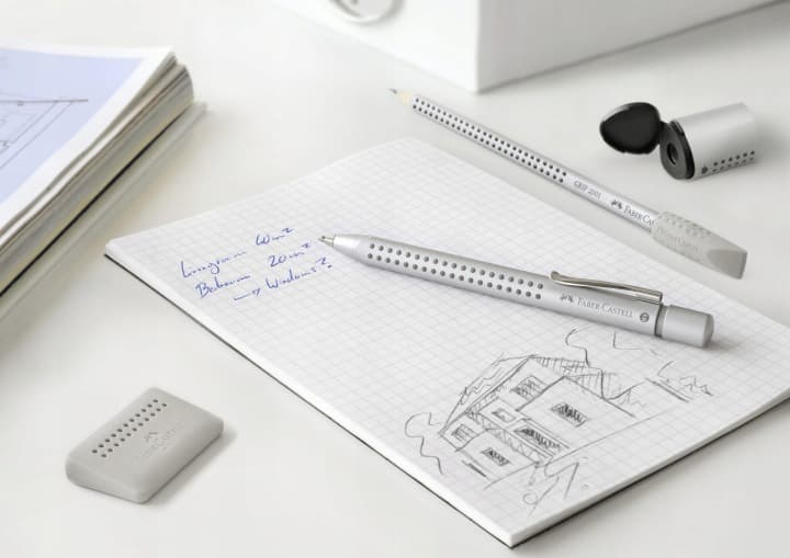 Ołówek GRIP 2001 HB z gumką 117200 Faber-Castell