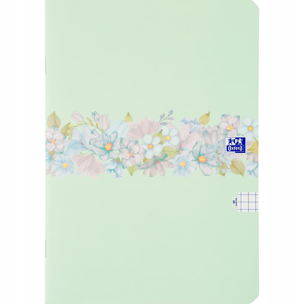 Zeszyt A4 60k kratka margines FLOWERS 400181451 OXFORD