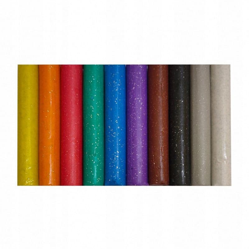 Plastelina z brokatem 10 kolorów Sweet Colours KOMA-PLAST