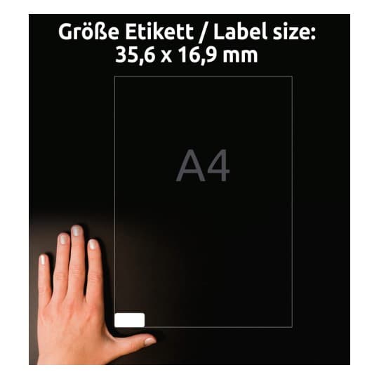Etykiety białe usuwalne 35,6x16,9mm (100 arkuszy = 8000 etykiet) L4732REV-100 AVERY ZWECKFORM