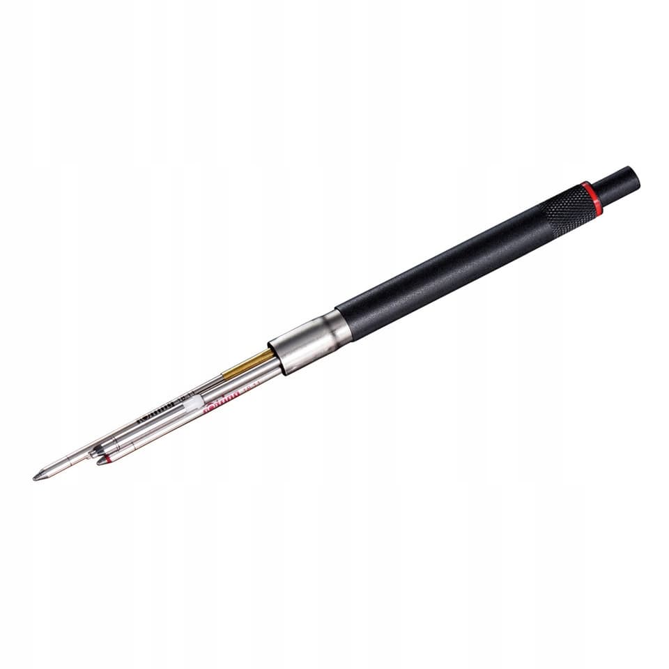 Multipen Rotring 600 3w1 Czarny/Czerwony/Ołówek F/0,5mm obudowa met. 2164108