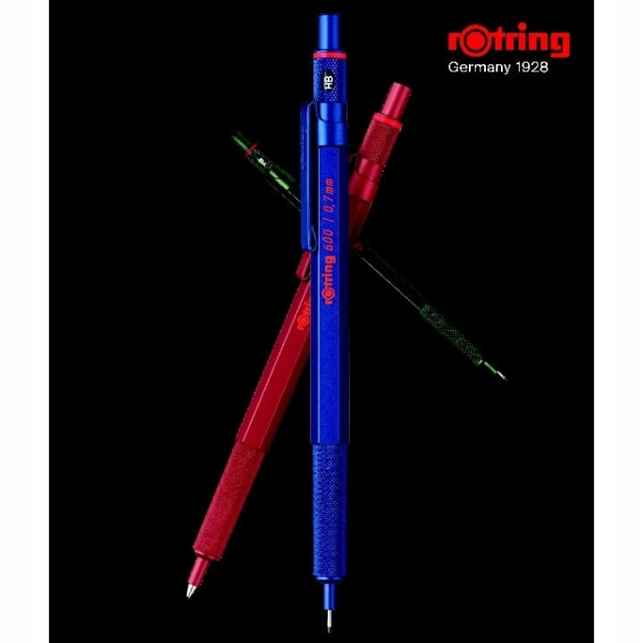Ołówek automatyczny Rotring 600 0,5mm niebieski obudowa met. 2114266