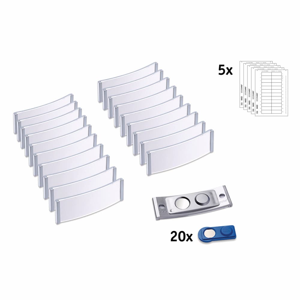 Identyfikatory imienne POLAR20 68x22mm (20 sztuk) stal nierdzewna POL20MA66-20DR
