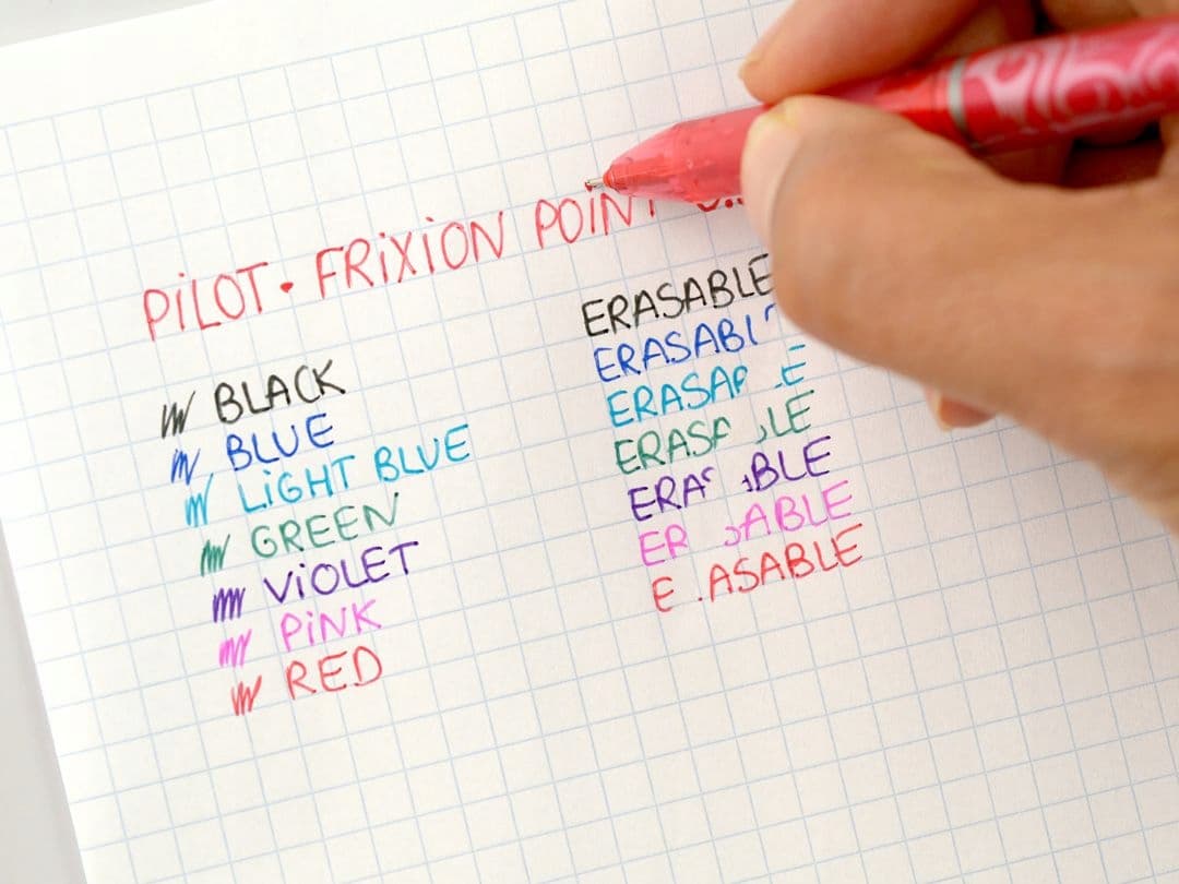 Pióro kulkowe FRIXION POINT 0,5 czerwone igłowa końcówka BL-FRP5-R PILOT