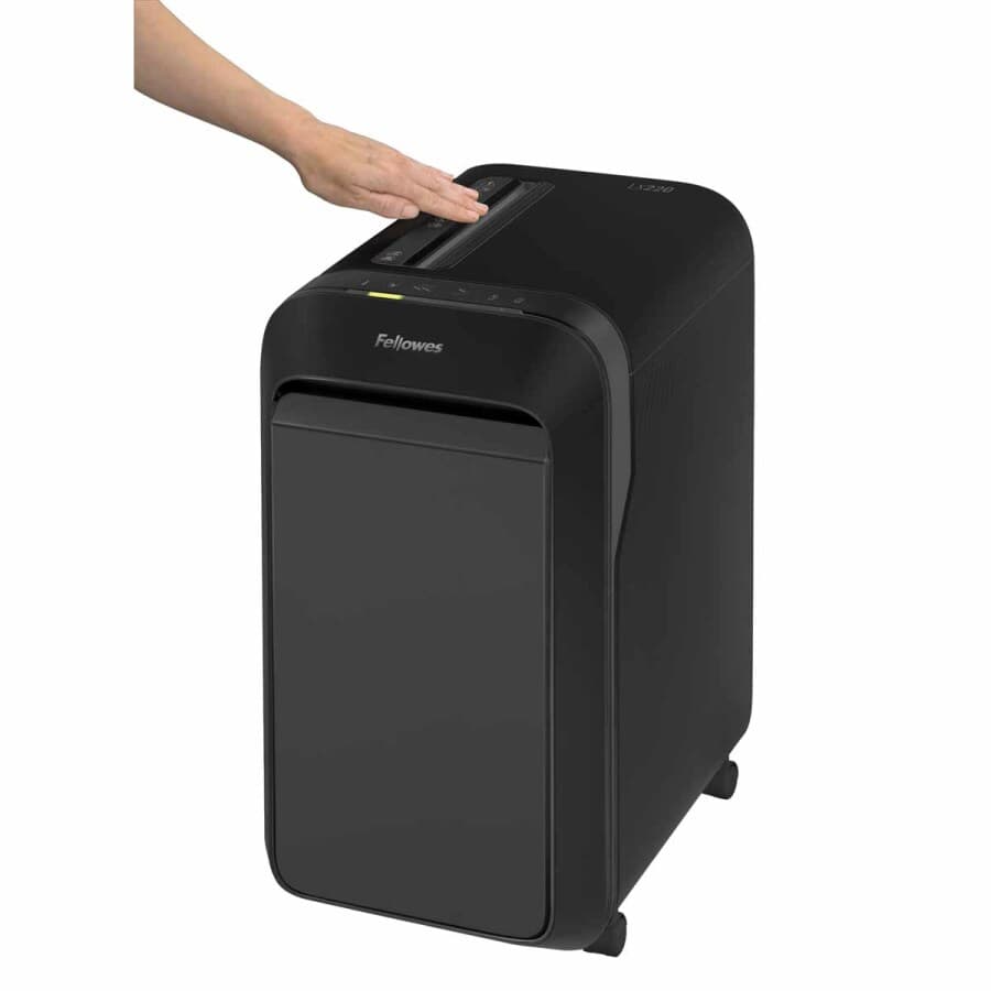 Niszczarka LX 220 czarna mini cut 5502601 FELLOWES