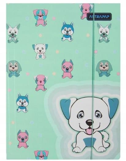 Teczka na dokumenty A4 z gumką PASTEL ANIMALS 108024001 ASTRA