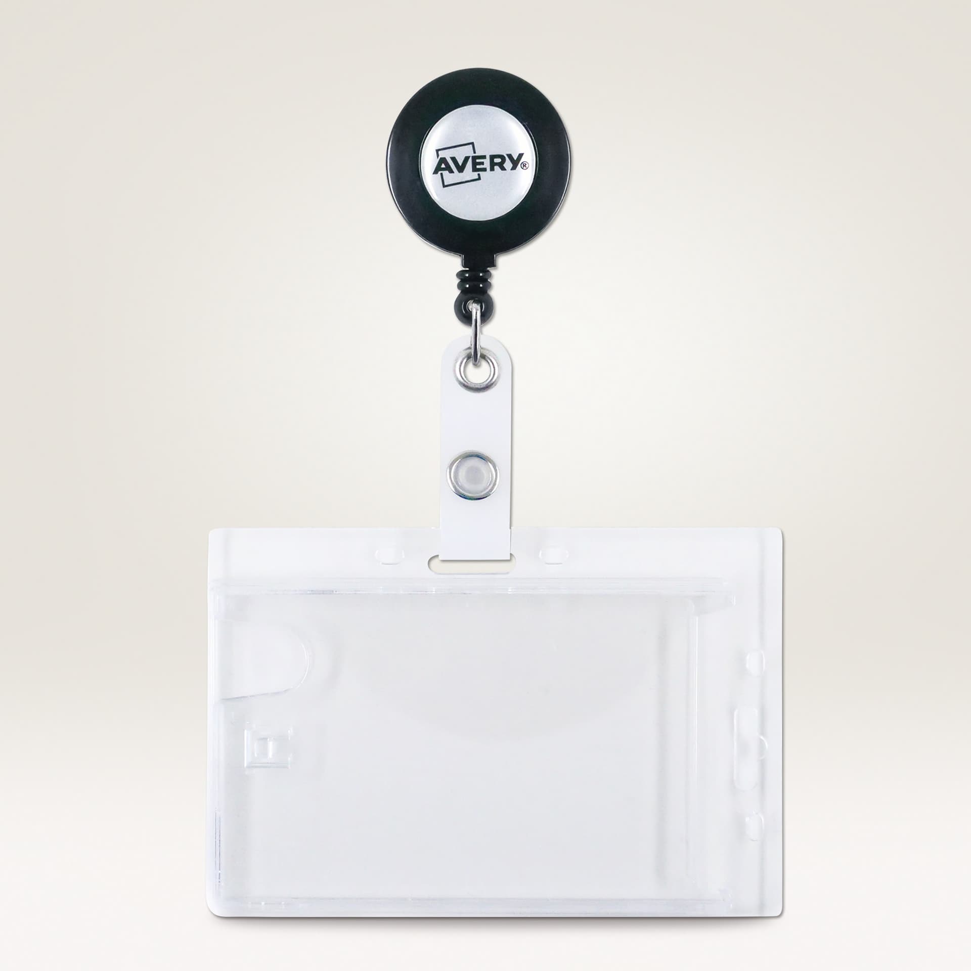 Holder plastikowy na 2 karty 54x90mm ze ściagaczem (10 sztuk) 4827 AVERY