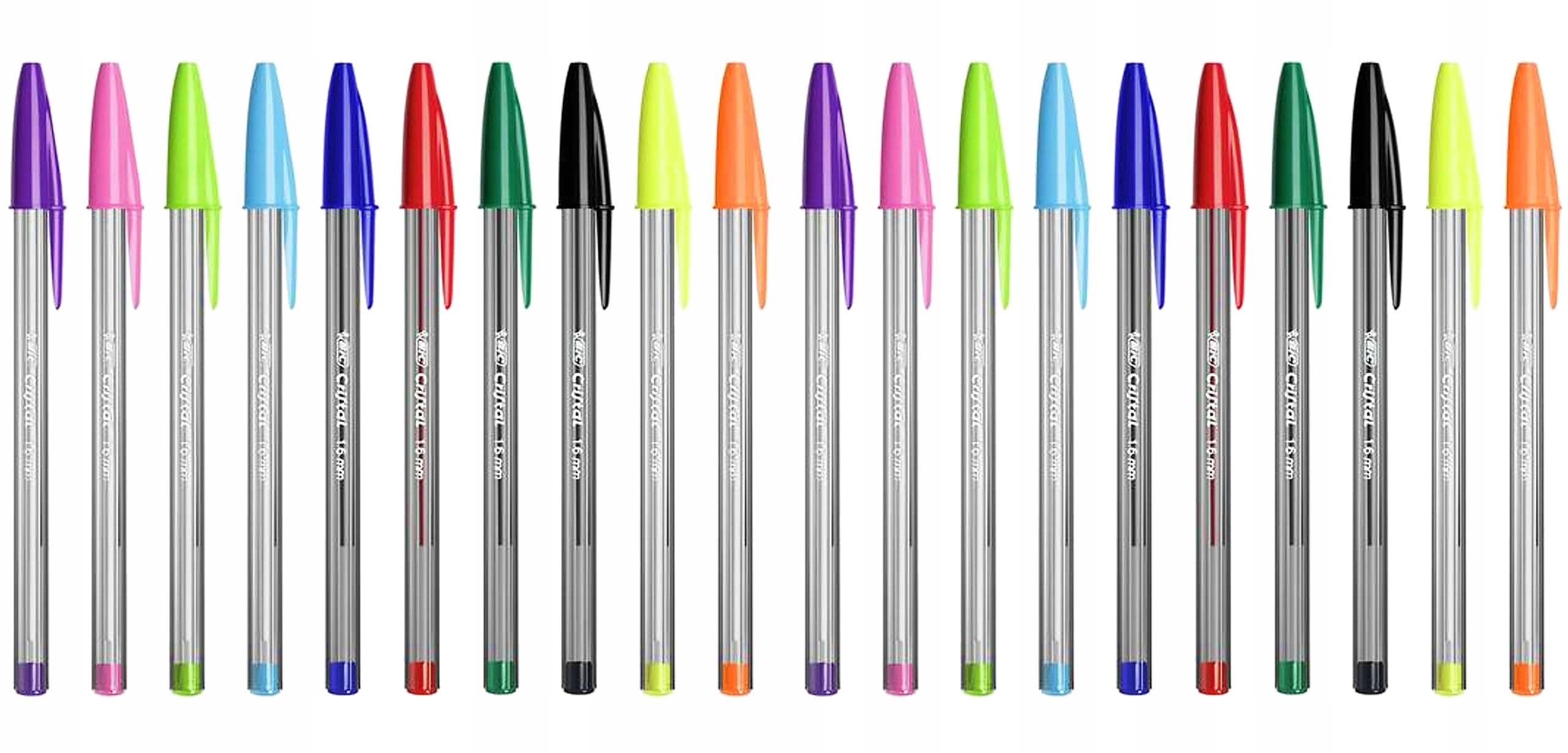 Długopis CRISTAL MULTI COLOR mix (op20 szt.) folia 942049 BIC