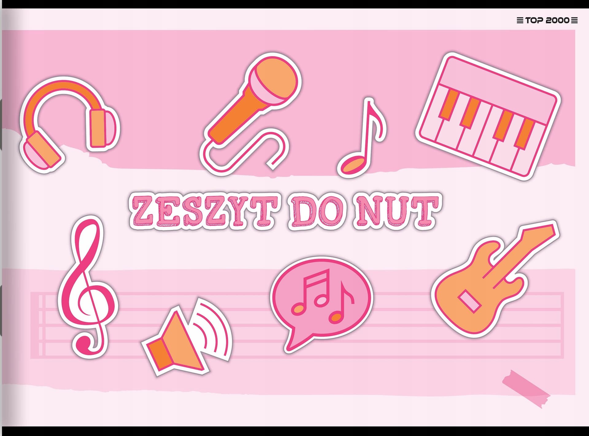 Zeszyt A5 16k MUZYKA MEGAMIX 400169001 TOP 2000