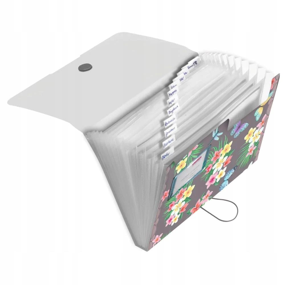 Teczka harmonijkowa na dokumenty A4 PP 12 przegródek LADYLIKE BUTTERFLIES 50044023 HERLITZ