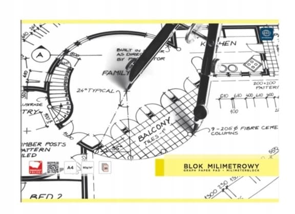 Blok milimetrowy A4 20k INTERDRUK