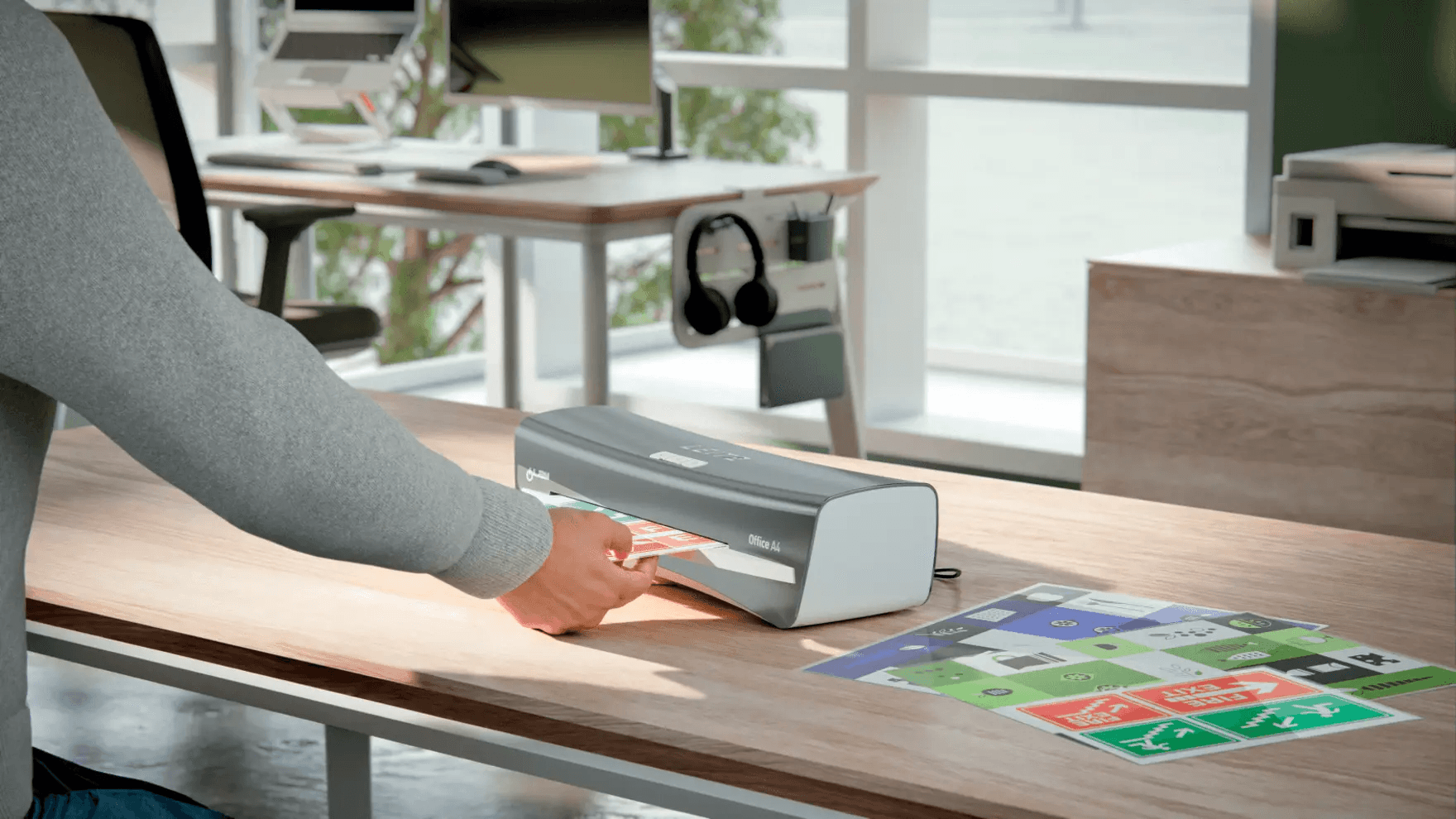 Laminator iLam OFFICE A4 230V srebrny 72510084 LEITZ