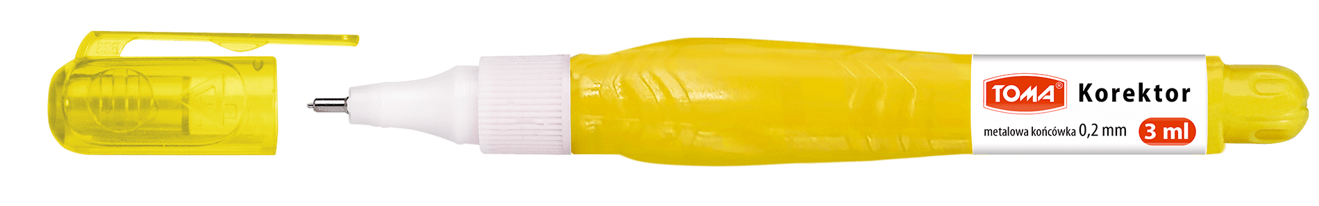 Korektor w długopisie mini 3ml. metalowa końcówka TO-013 TOMA