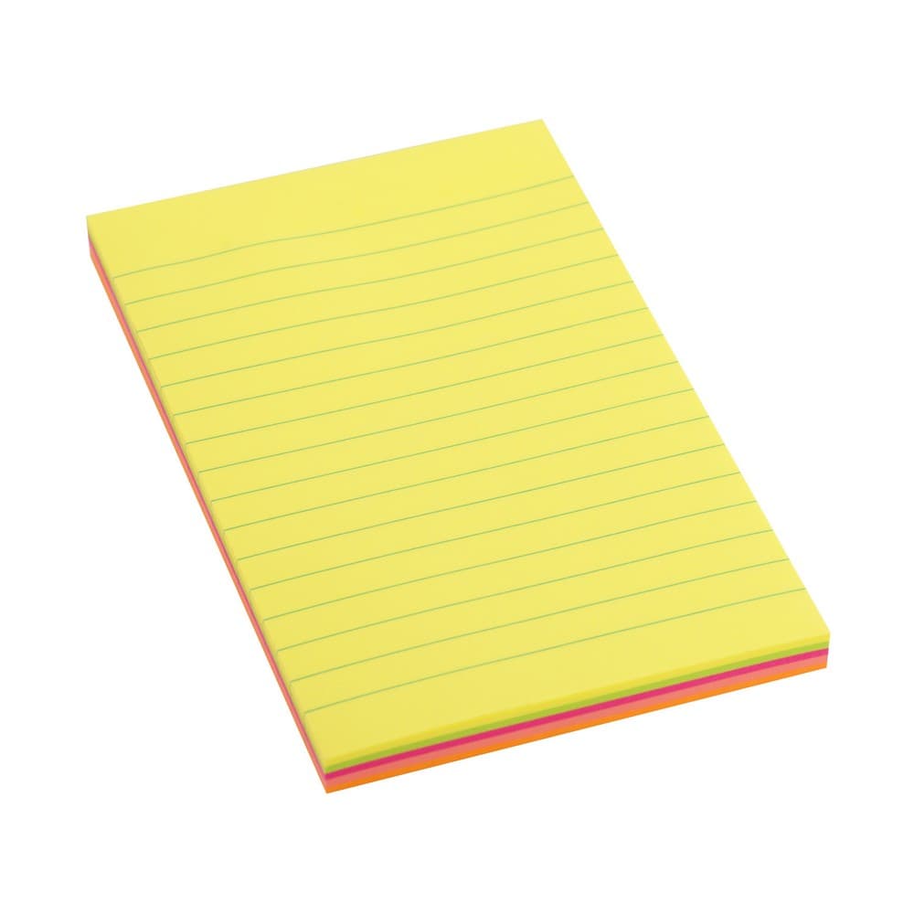 Bloczek samoprzylepny 98x105mm 100k linia neon 110520 D.RECT