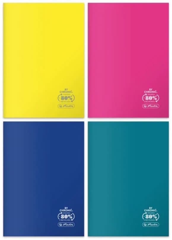 Zeszyt szkolny A5 60 kartek w kratkę 70g ECO PP Colors 400197973 HERLITZ