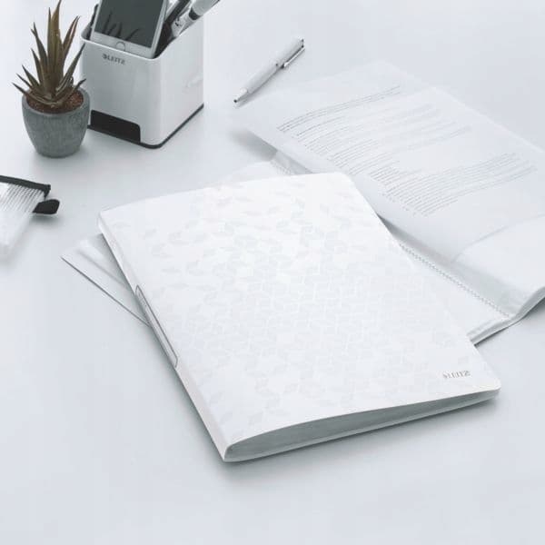 Album ofertowy 20 koszulek PP LEITZ WOW, biały 46310001