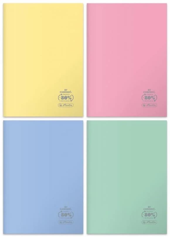 Zeszyt szkolny A4 60 kartek w kratkę 70g ECO PP Pastel Colors 400198131 HERLITZ