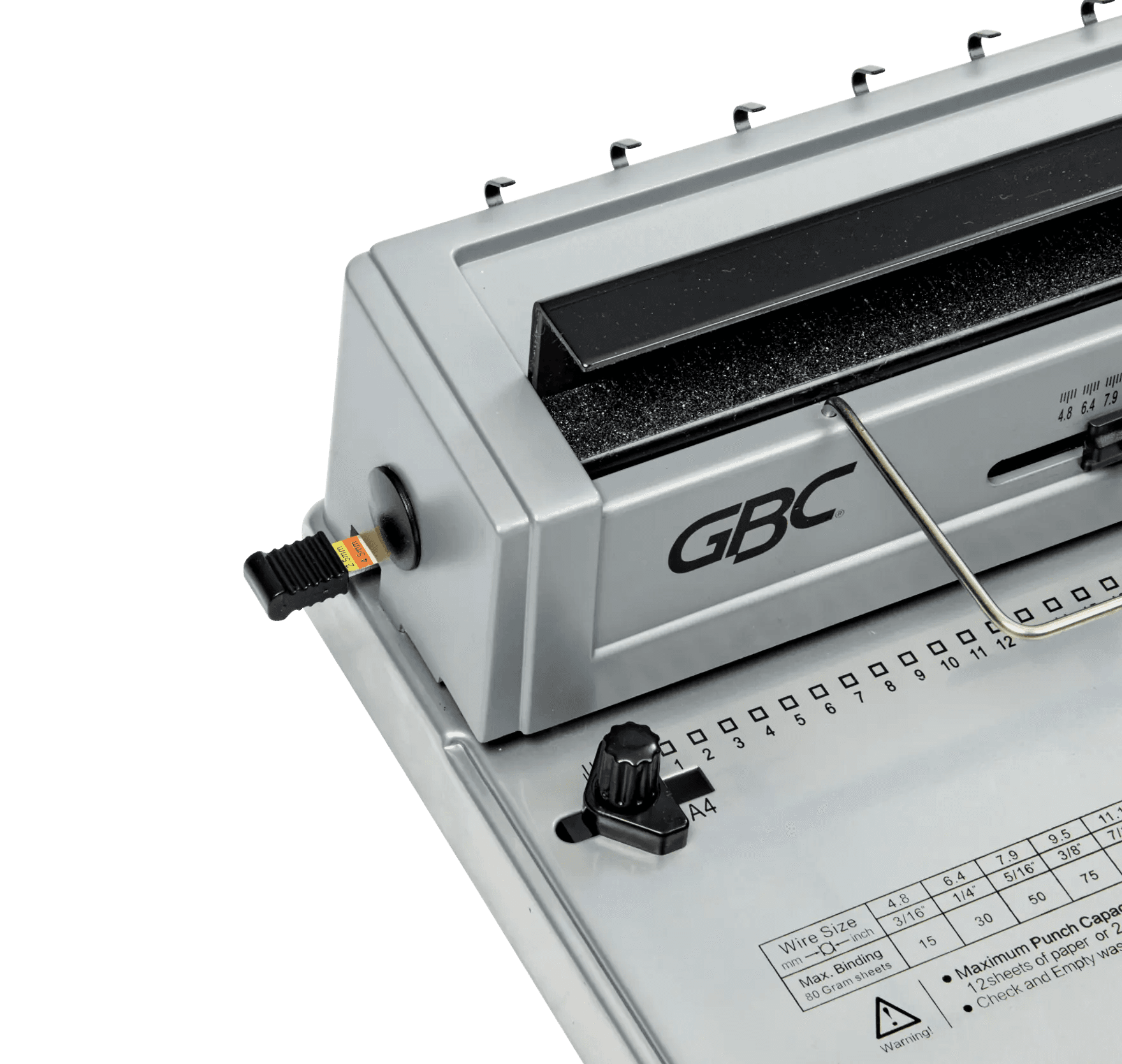 Bindownica drutowa W12 z ręcznym dziurkaczem binduje do 125 kartek A4 4410043 GBC