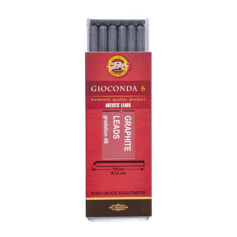 Grafity do ołówków mechanicznych 4B 5.6mm do KUBUSIA (6szt.) 4865 KOH-I-NOOR