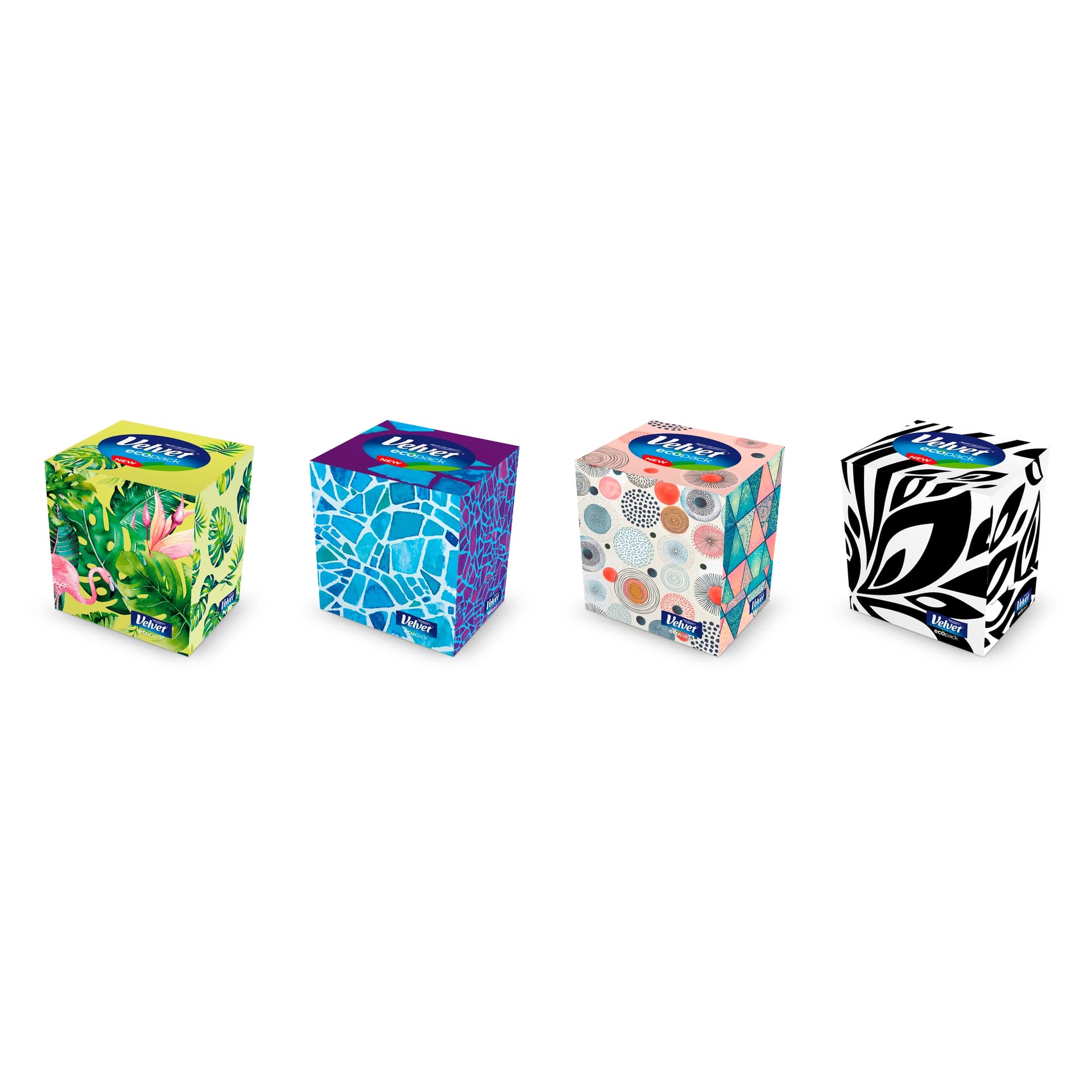 Chusteczki VELVET STYLE (56sztuk) CUBE 3warstwy 61250525