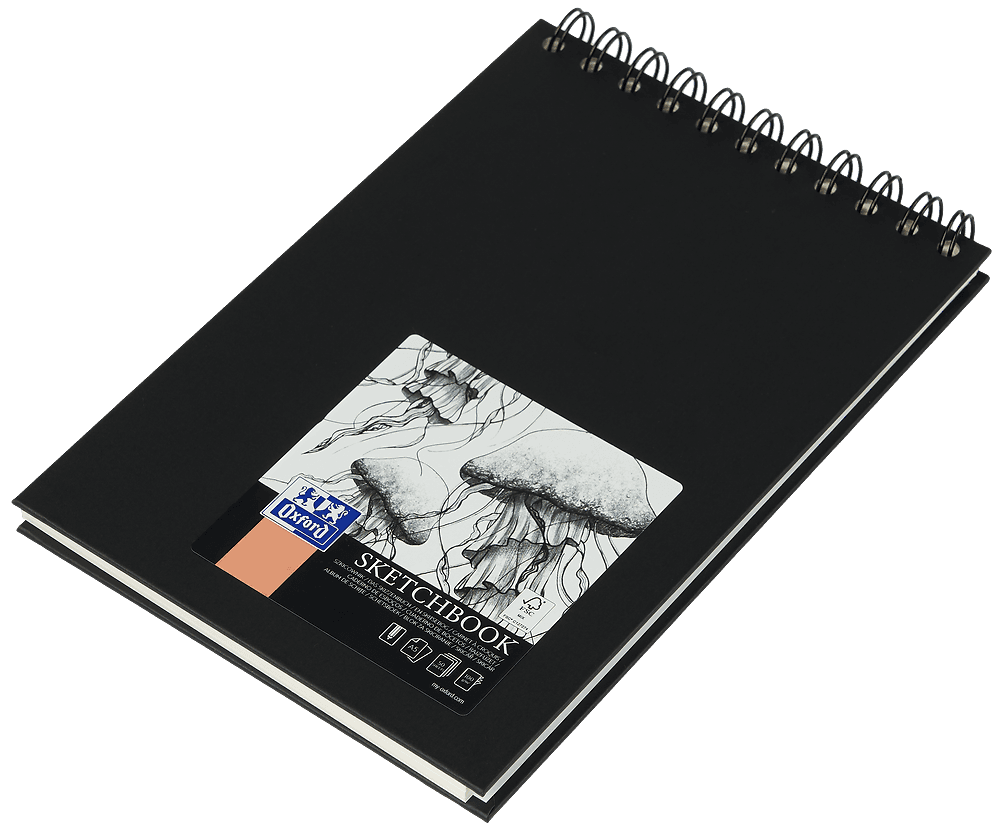 Szkicownik Sketchbook A5 50k 100g czarny 400152644 OXFORD