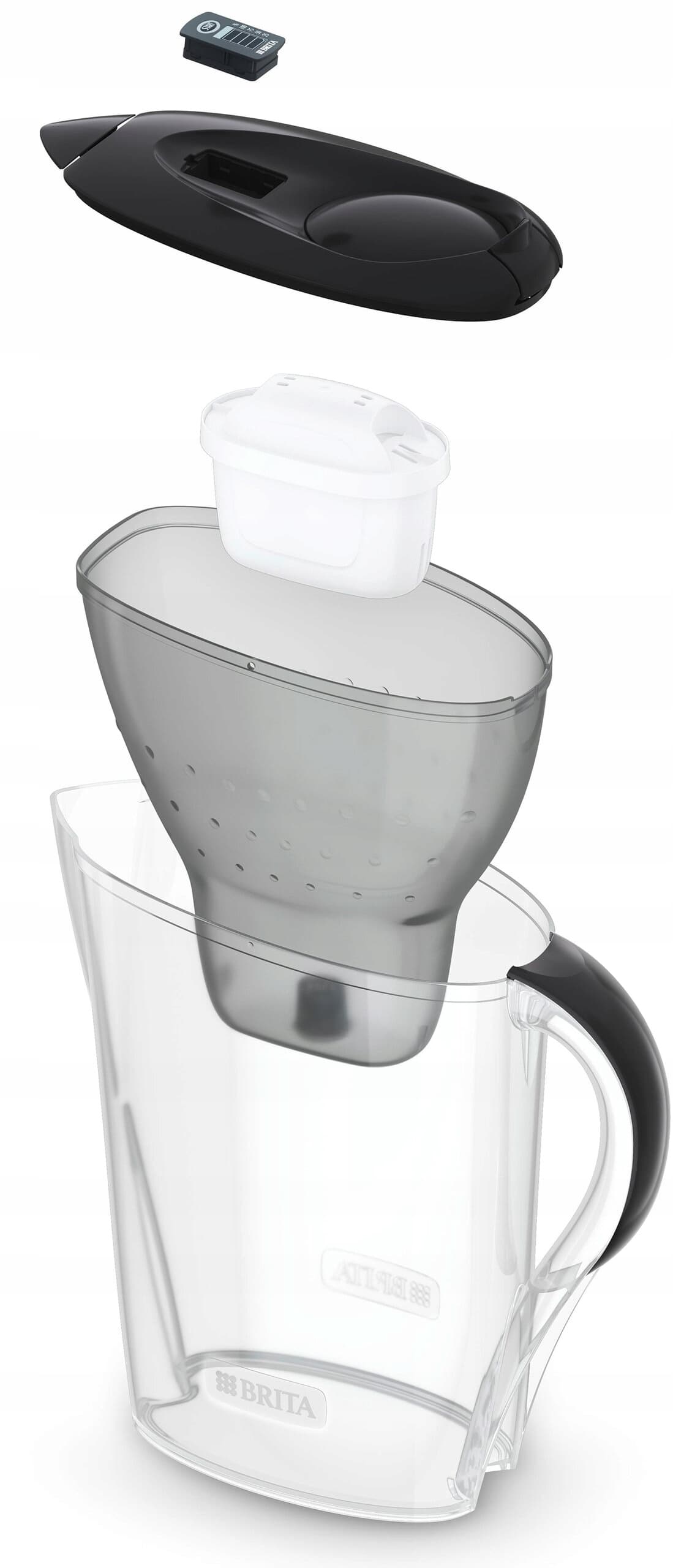 Dzbanek filtrujący BRITA Marella grafitowy 2,4l + 3szt filtr do wody Maxtra Pro Pure Performance