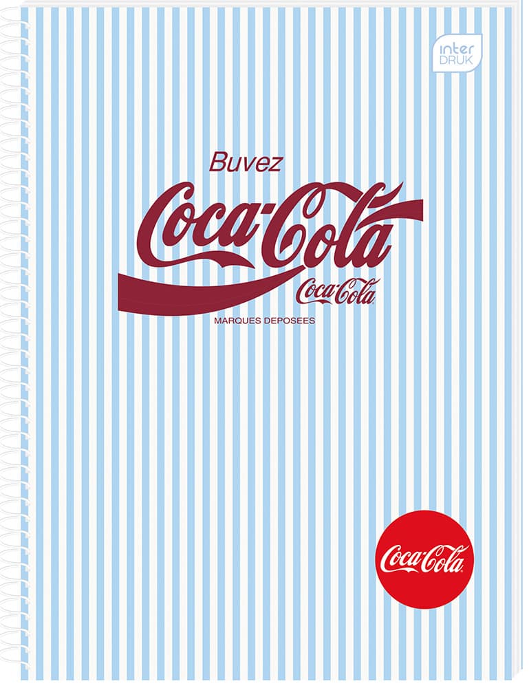 Kołozeszyt A5 100k kratka M Soft Touch COCA COLA INTERDRUK