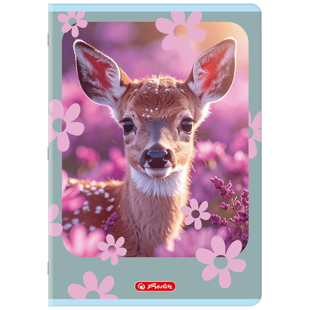 Zeszyt A4 32k kratka z marginesem ANIMALS 400206430 HERLITZ