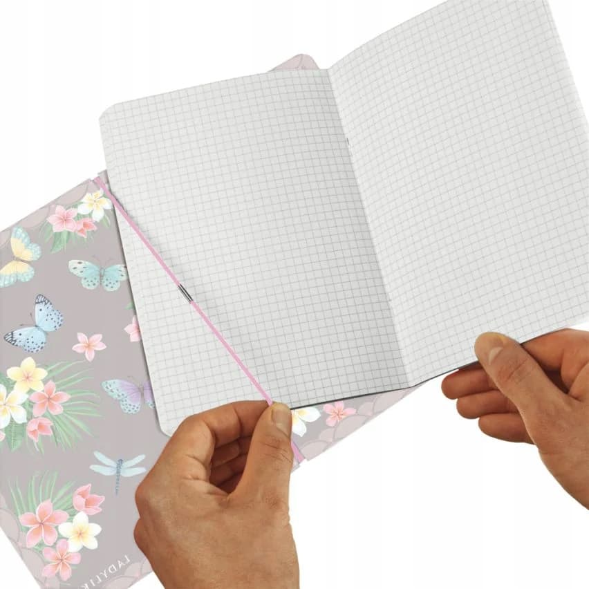 Notatnik Flex A4 80 kartek w kratkę i linie Notes Ladylike Butterflies 50044337 HERLITZ