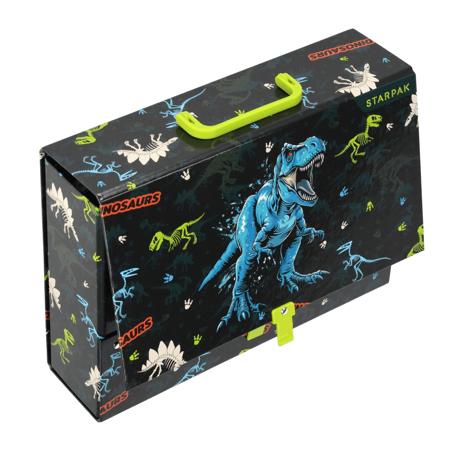 Teczka z rączką A4 9cm DINO GLOW 559319 STARPAK