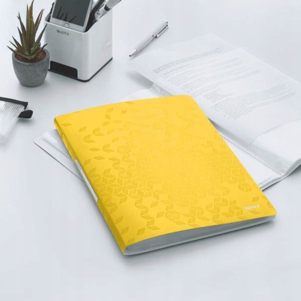 Album ofertowy 20 koszulek PP LEITZ WOW, żółty 46310016