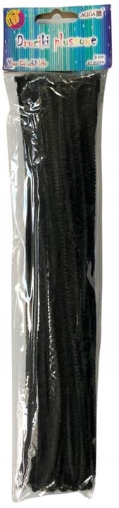 Druty pluszowe DPK-16 czarne ALIGA