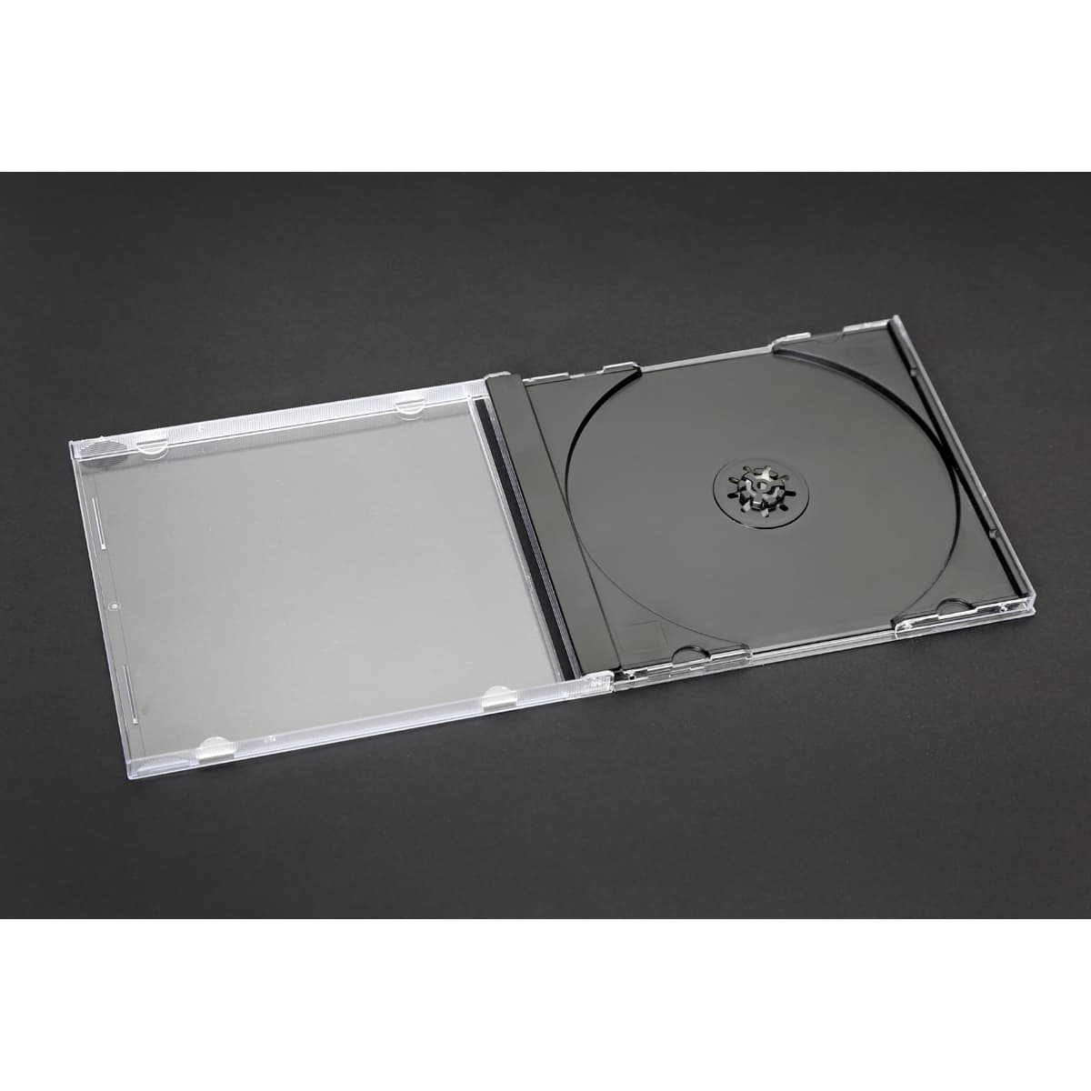 Pudełko na płytę CD jewel 10,4mm czarna taca (10szt) NATUNA (56928)